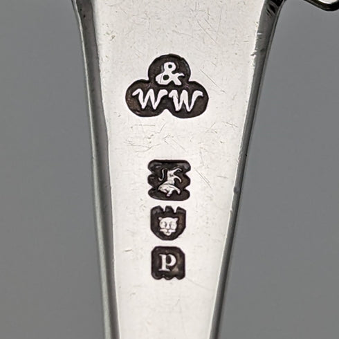 1910年 英国アンティーク 純銀製 ティーキャディースプーン WAKELY & WHEELER